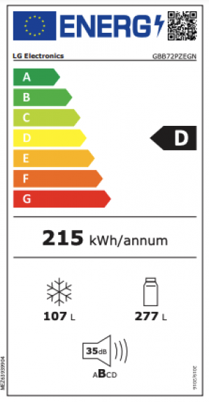 Energidekal LG GBB72PZEGN