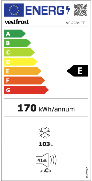 Energidekal Vestfrost VF 2084 TT (30011)