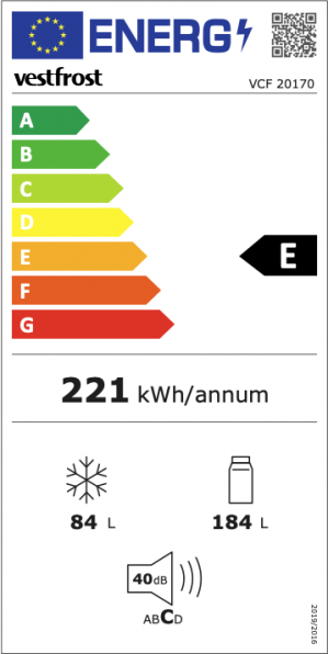 Energidekal Vestfrost VCF 20170 (28556)