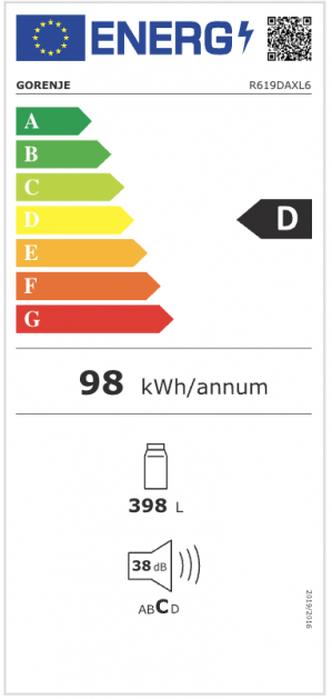 Energidekal Gorenje R619DAXL6