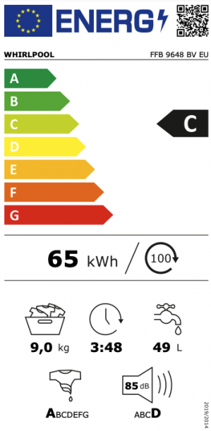 Energidekal Whirlpool FFB 9648 BV EU