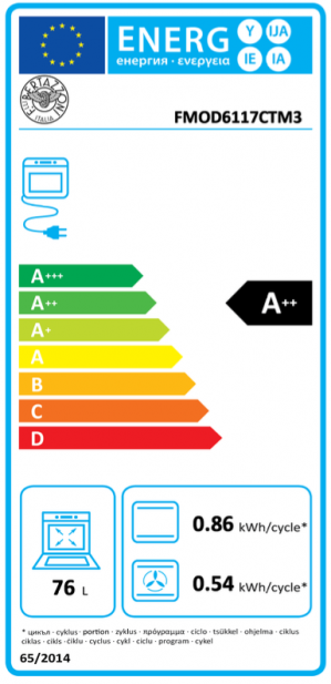Energidekal Bertazzoni Ångugn med pyrolys TFT, brons, blank, Modern-series (FMOD6117CTM3) - 5 års garanti