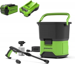 Greenworks Högtryckstvätt 40V - med 2,5Ah batteri + laddare (GDC40K25) (100046296)